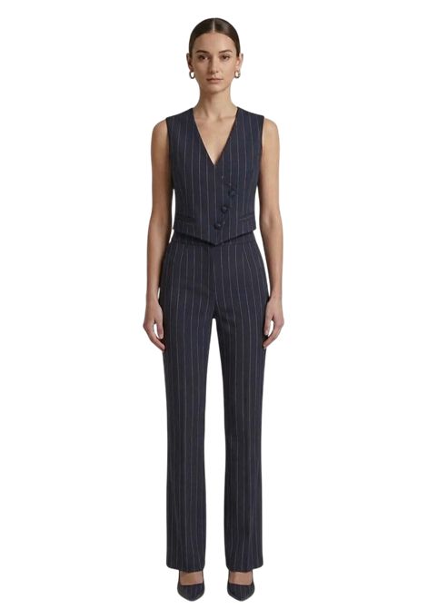 Tailleur Tre Pezzi Gessato MISS MAX | Tailleur | MG26GESSATOBLU